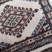 Tapis vintage fait main Boukhara – 39 x 42 cm – Design traditionnel