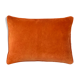 Coussin en velours 70 x 50 cm couleur rouge caramel