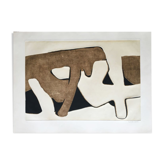 MARCA-RELLI Conrad, Composition 14, 1977. Etching and aquatint signed