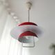 Red pull-down Scandinavian design ceiling lamp Berga by Markslöjd Sweden