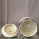 Tobacco pot or empty pocket in slip floral decoration digoin