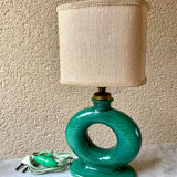 Table lamp in art ceramic Bordeaux