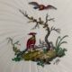8 Bernardaud and Co. dessert plates signed Elbé, Limoges porcelain, decorated with birds