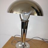 Chrome mushroom lamp