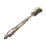 Solid silver foie gras shovel, pâté mignardise Rocaille XIXe Minerve 1st title