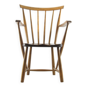 Scandinavian wooden relax armchair