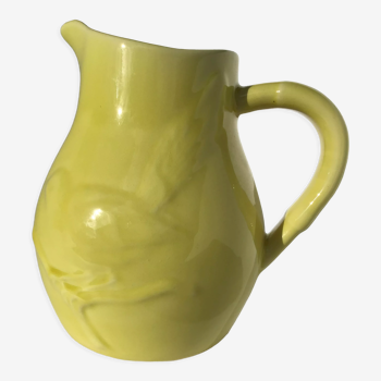 Yellow pitcher bird earthenware Vercor light relief