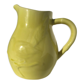 Yellow pitcher bird earthenware Vercor light relief