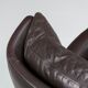Pair of Durlet lounge chairs brown leather Belgium 1960