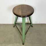 Tabouret d'Atelier Industriel Vert, 1960s