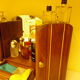 Art Deco extra furniture 1920/1940 to install or fix, wooden, central mirror, 2 doors, 1 drawer