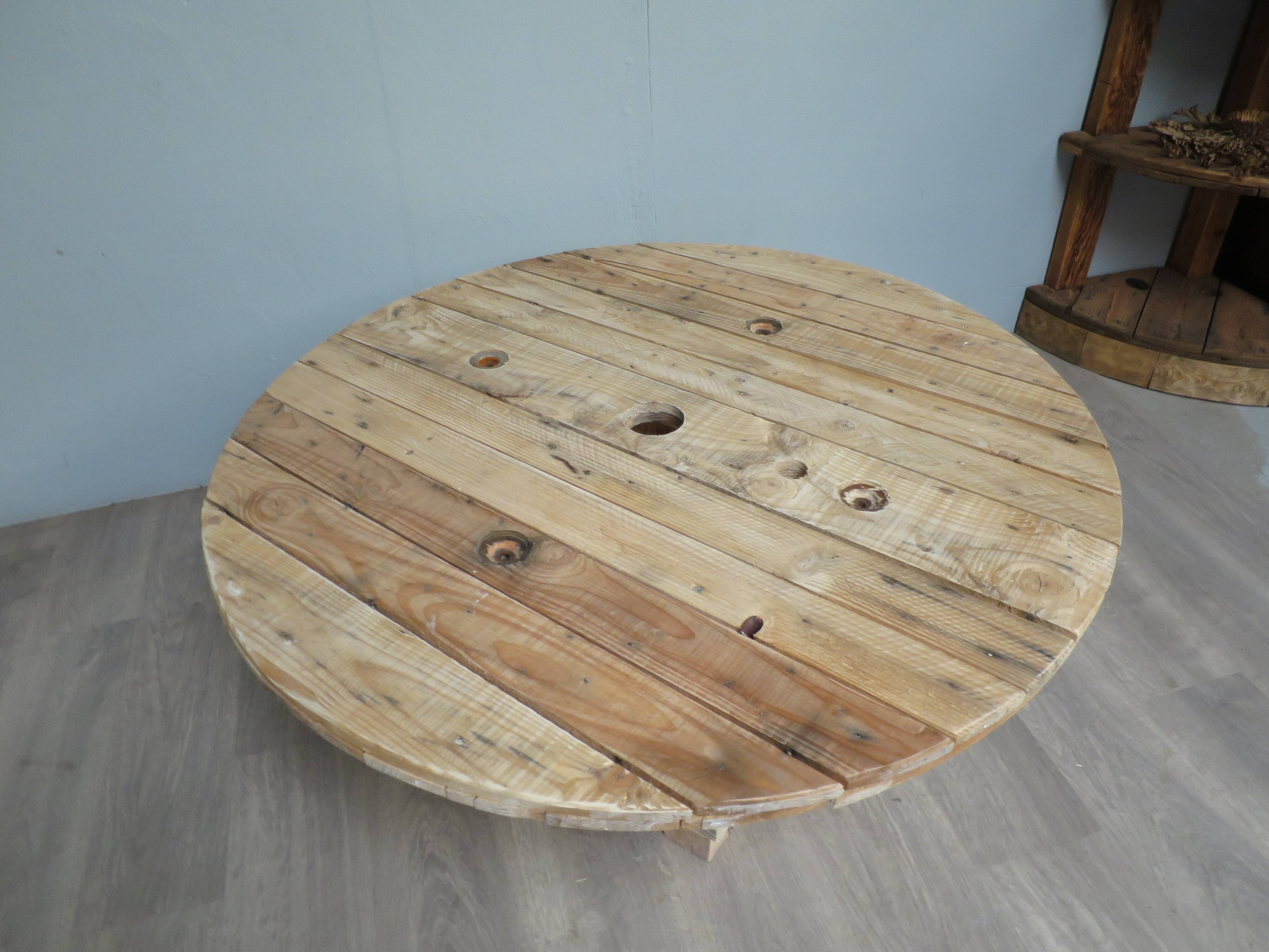 Coffee table in drum