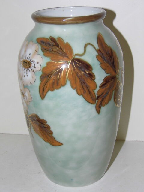 Limoges porcelain vase, signed Camille Tharaud