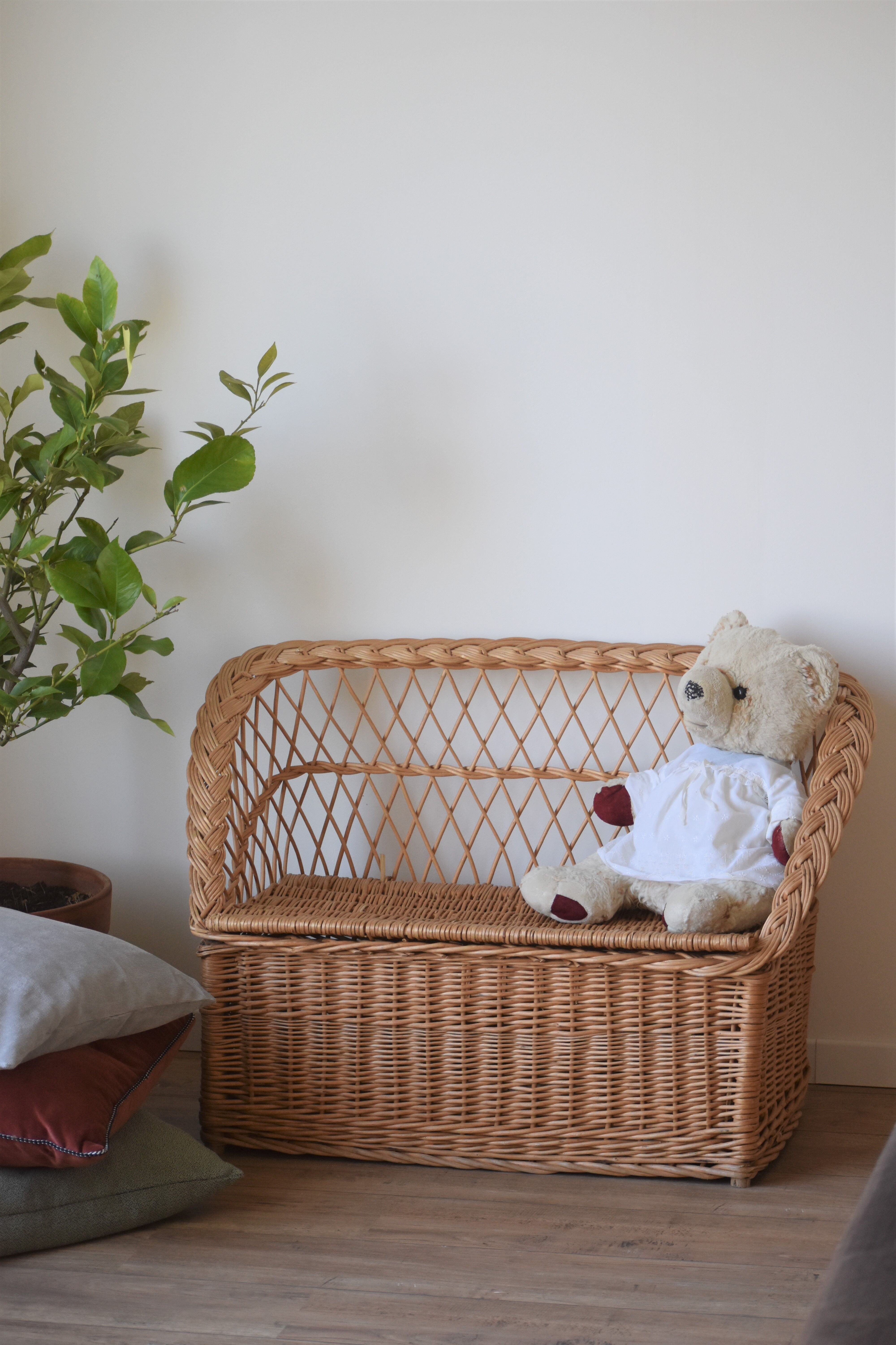 Vintage wicker chest
