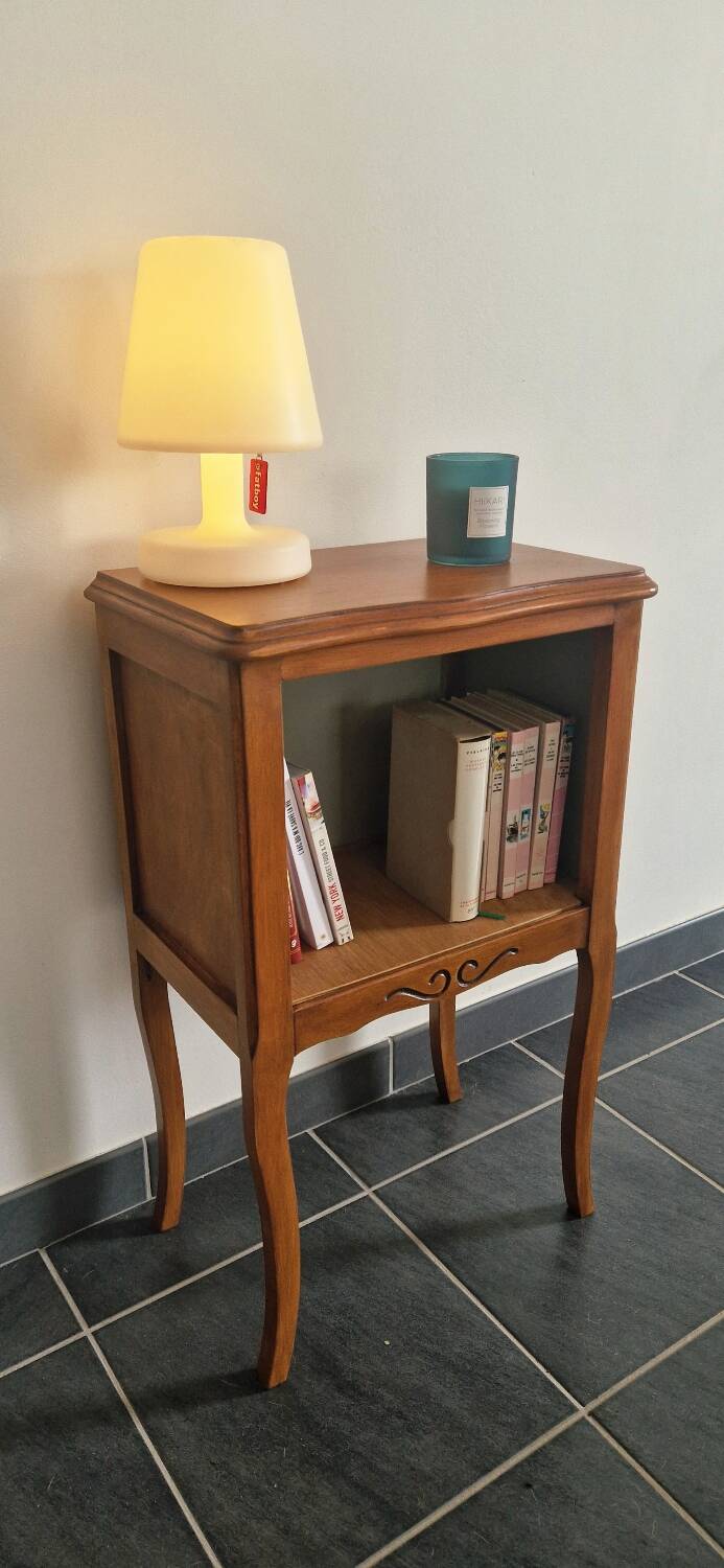 Vintage wooden bedside table