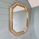 Miroir à parcloses en bois doré, Deknudt (Belgique),1970