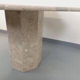 Vintage 70s 80s Octagonal Marble Dining Table