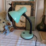 Vintage enamelled metal articulated desk lamp
