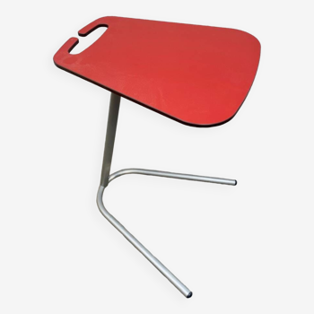 Petite Table d'appoint Stratifié Rouge - Vintage 1980