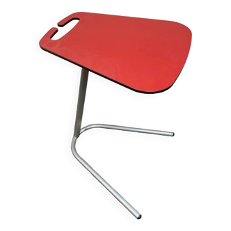 Petite Table d'appoint Stratifié Rouge - Vintage 1980