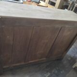 Meuble buffet vitrine bois massif porte vitré Aéro-gommé dp 0922142