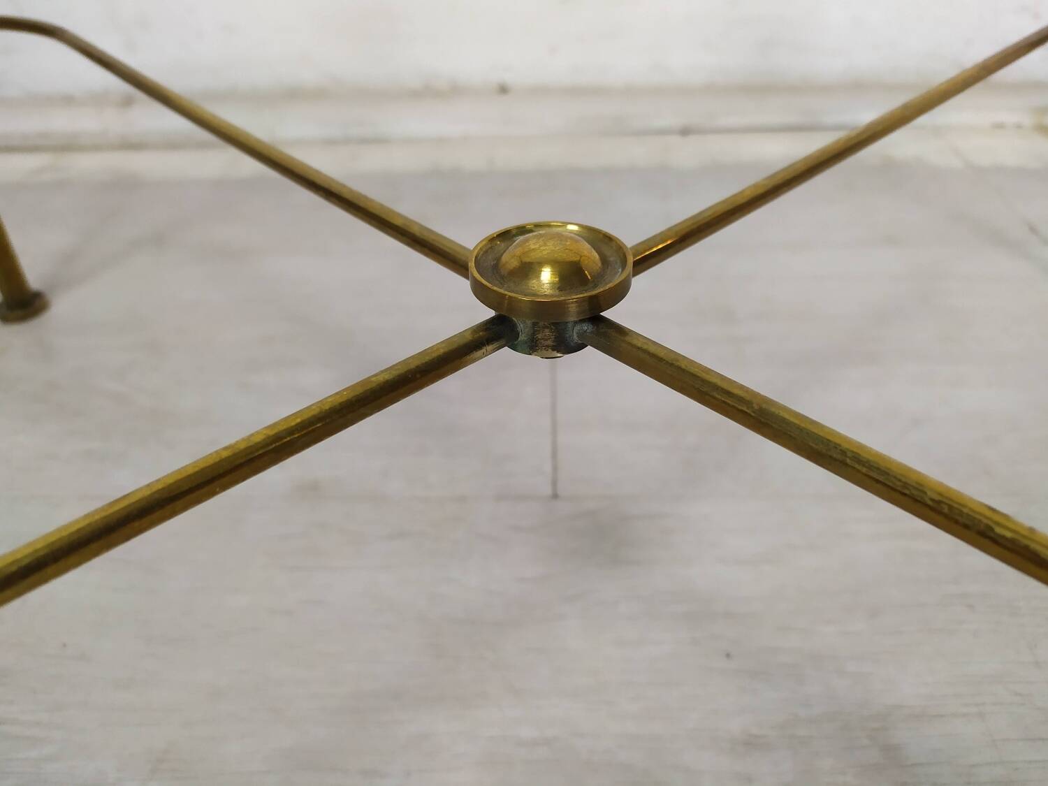 Golden brass coffee tables