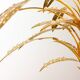 Exquisite Italian Golden Palm Tree Floor Lamp with 3 Sparkling Branches 70s