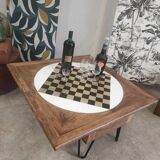 Coffee table, old games table, foldable