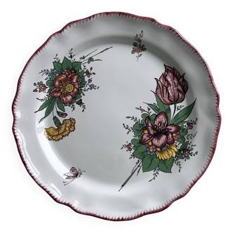 Decorative plate in Angoulême earthenware.