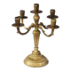 Solid brass candle holder with 5 candles and 4 arms