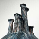 Large Fireplace Vase Studio in Brutalist Mid-Century Ceramic by Gerhard Liebenthron, 1974