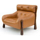 Mid-century leather lounge chair