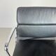 Eames Vitra for Herman Miller black leather Soft Pad Group chair