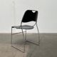Set of minimalist postmodern stackable chairs, 1980s.