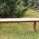 Large model oak farmhouse bench