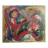 Peinture à l'huile sur carton