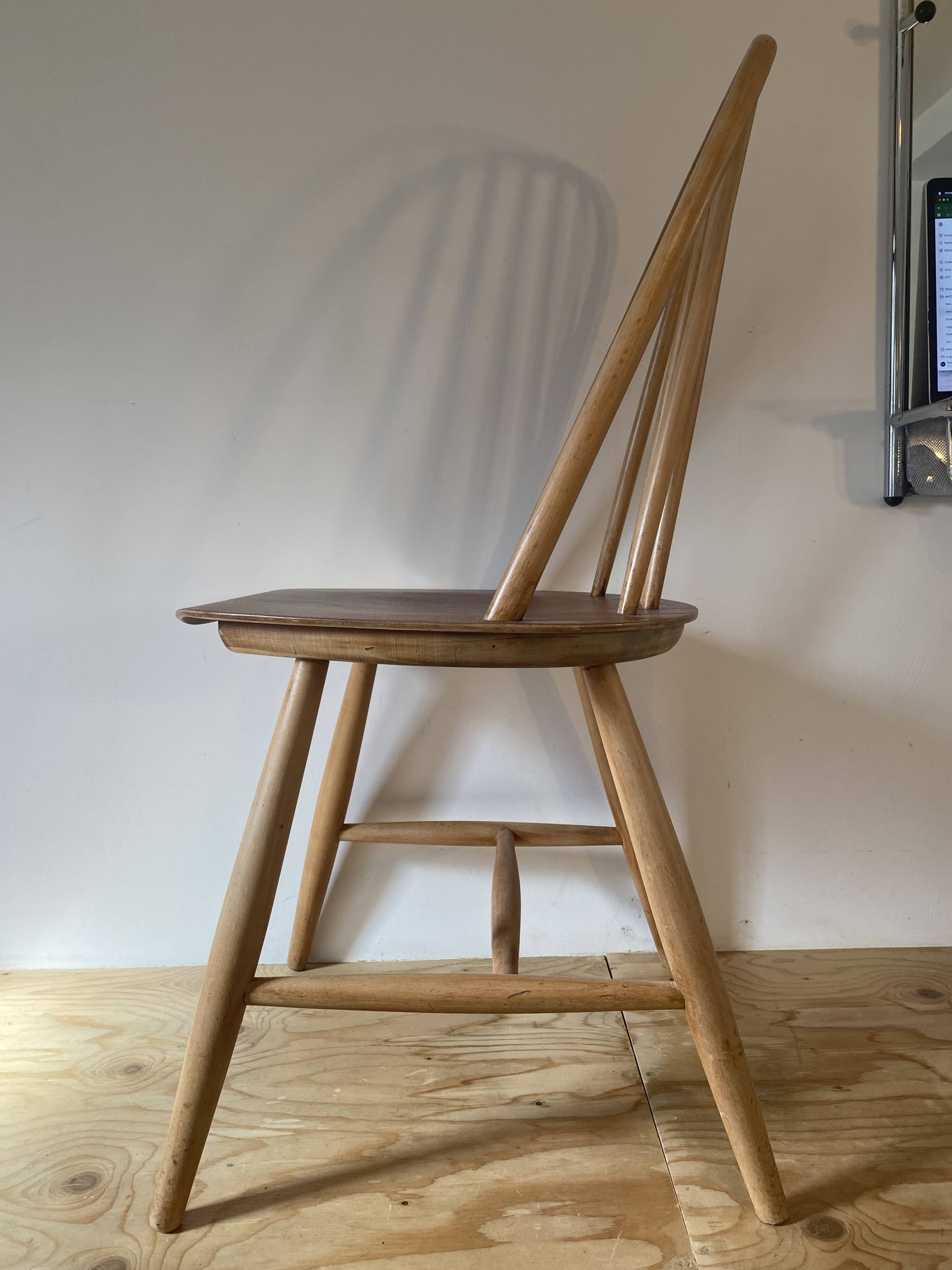 Pair of Scandinavian chairs - Hagafors Mod.16 - molded teak & ash