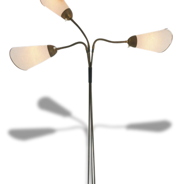 Typical lamp 1950-3 arm flexible 50s design vintage 50's