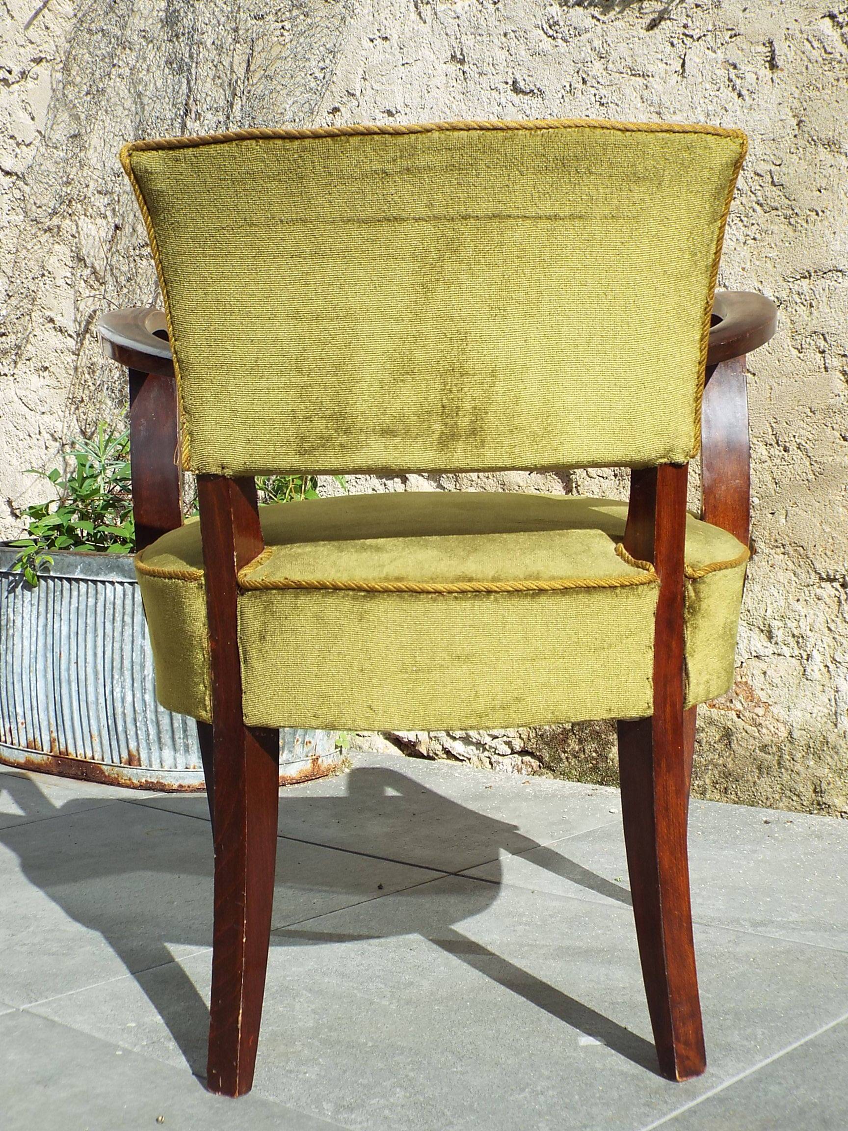 Fauteuil bridge art déco