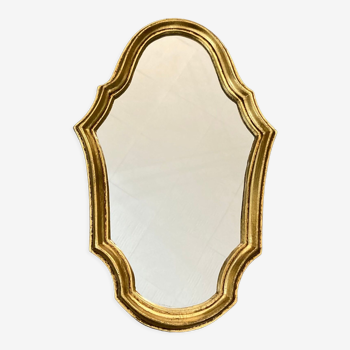 Golden mirror H32,5cm