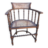 Fauteuil Édouardien torsadé