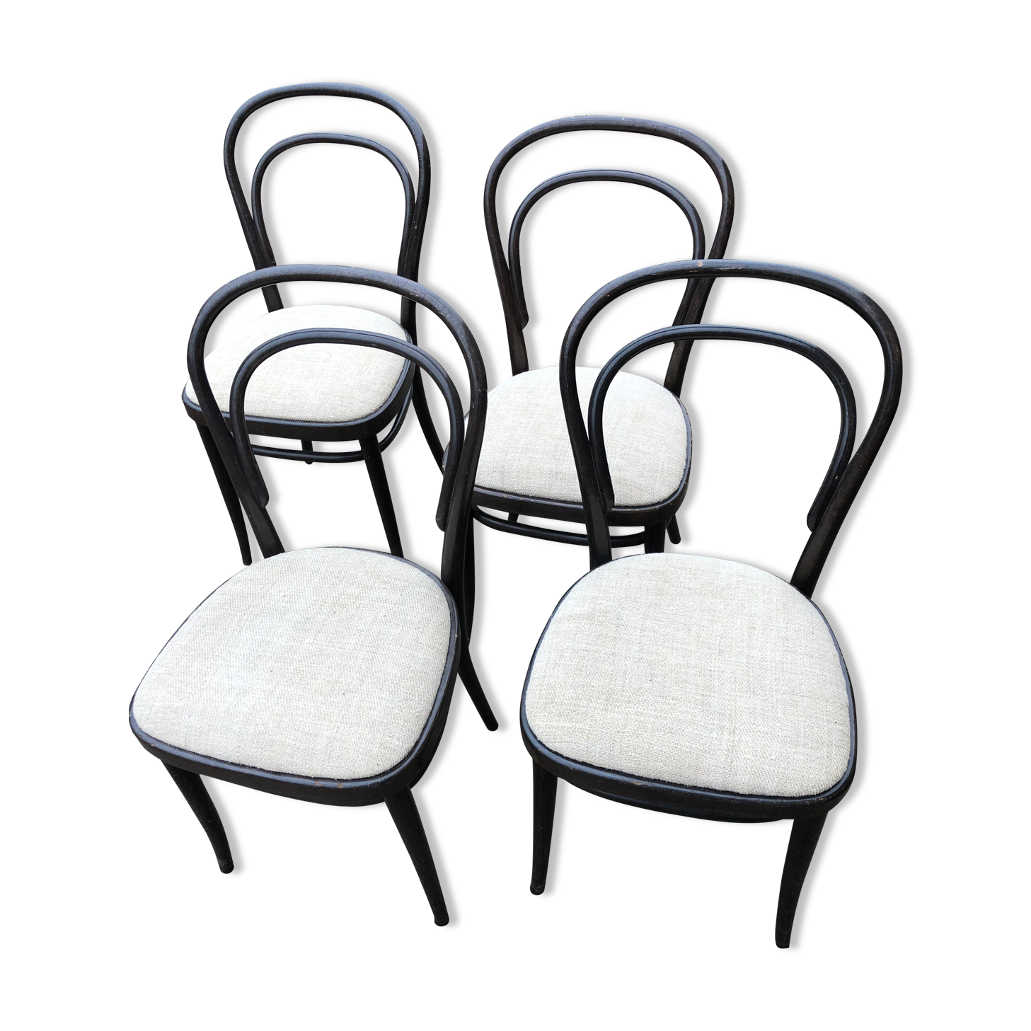 Série de 4 chaises bistro