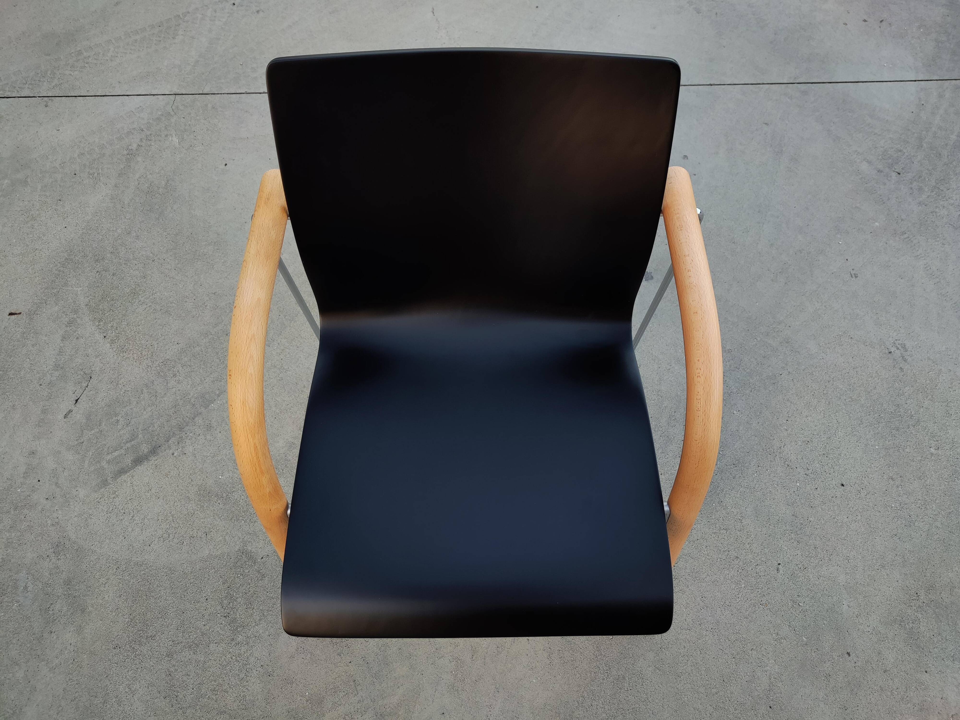 Set of 4 Thonet chairs model S320 renovated by Wulf Schneider and Ulrich Bohme, 1984