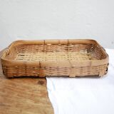 Vintage rattan basket