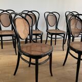 Série de 8 chaises viennoises N.33 de J&J Kohn, 1900