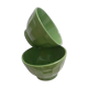 Duo de bols de ferme verts