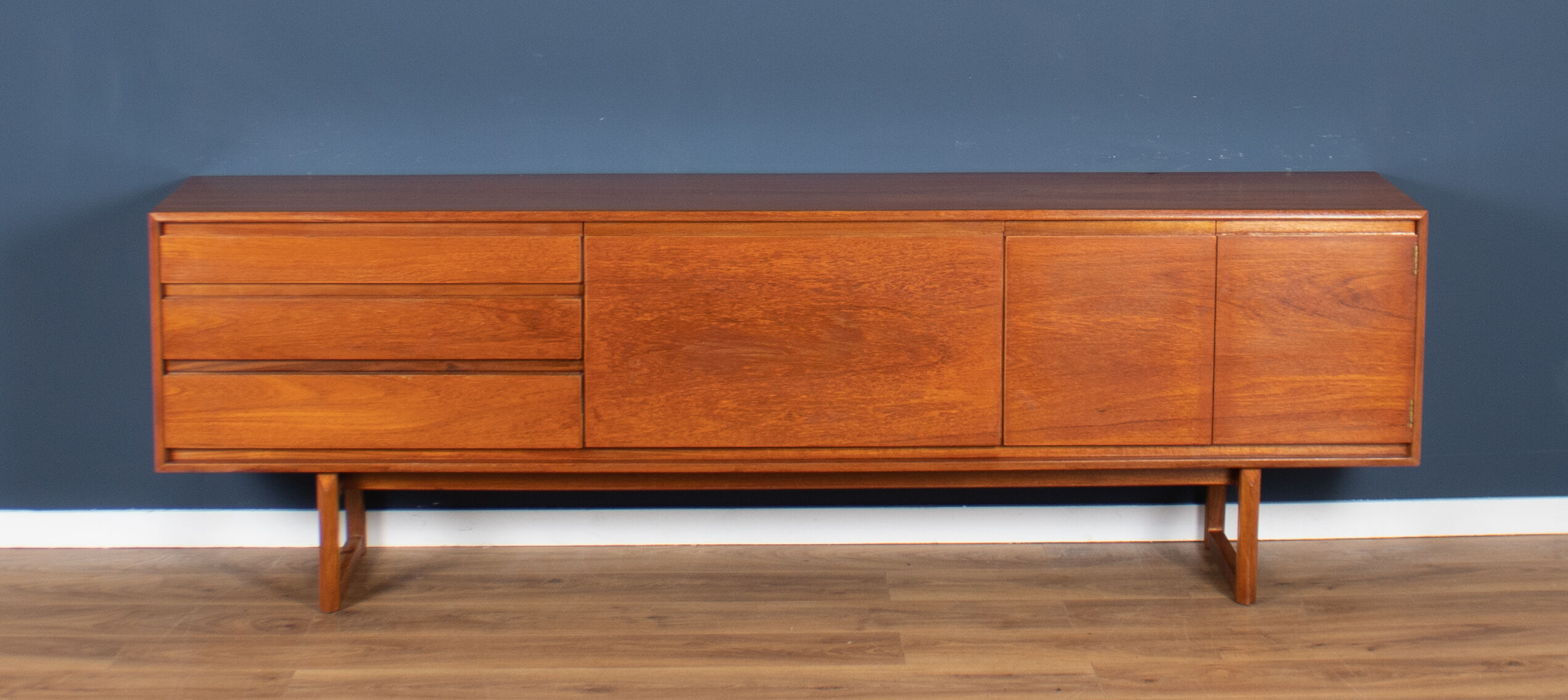 Long retro teak 1960s white & newton 'chilgrove' sideboard