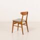 Farstrup teak and wool chairs, set of 4, 1960s