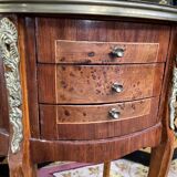 Pair of Louis XV marquetry bedside tables