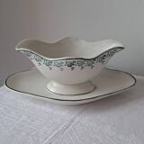 Iron clay sauceboat from Moulin des Loups No. 40. Vintage